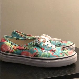 Flamingo print vans only worn twice!!